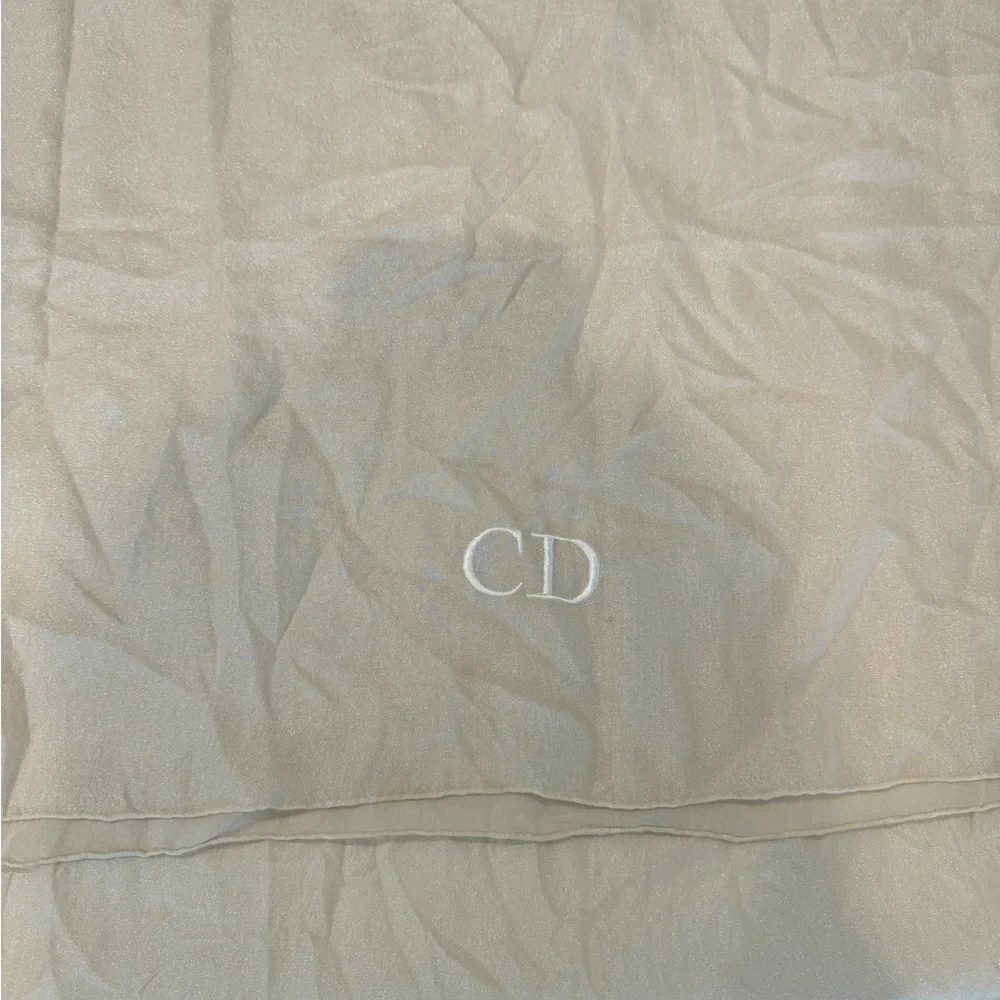 Authentic Dior sheer & shiny silk scarf